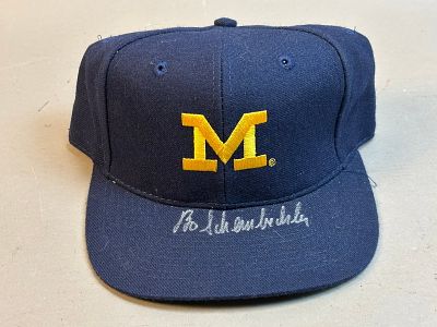Bo Schembechler University Michigan Signed Hat. PLEASE SEE ALL PHOTOS AND USE THEM AS A BETTER 