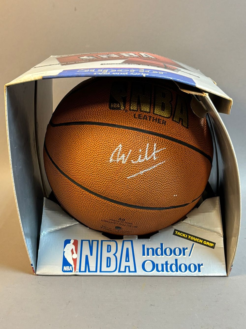 Lot 207B: Wilt Chamberlain Signed Spalding NBA Basketball