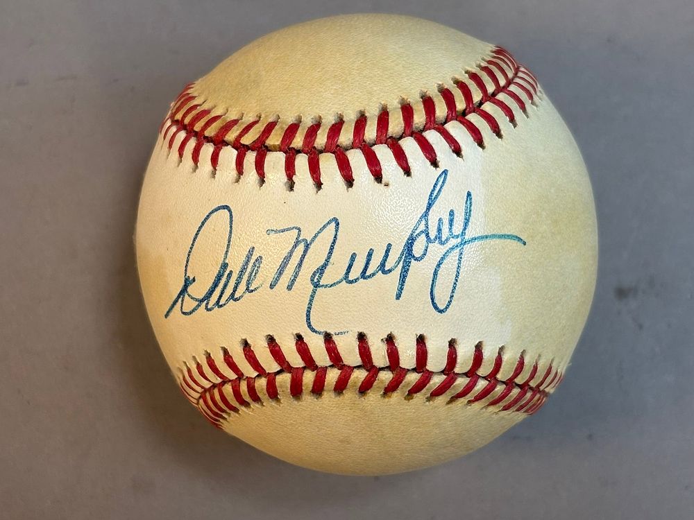 Lot 209: Dale Murphy Single Signed Rawlings Feeney Baseball