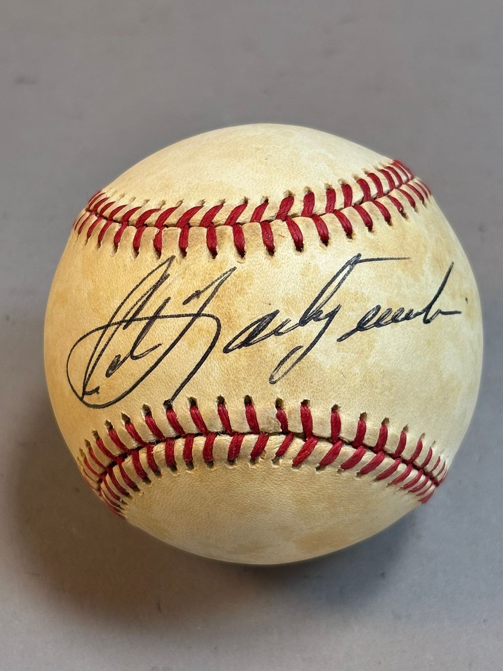 Lot 217: Carl Yastrzemski Single Signed Rawlings Brown Ball