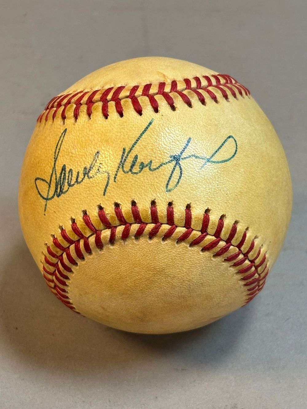 Lot 222: Sandy Koufax Single Signed Haiti Brown Ball