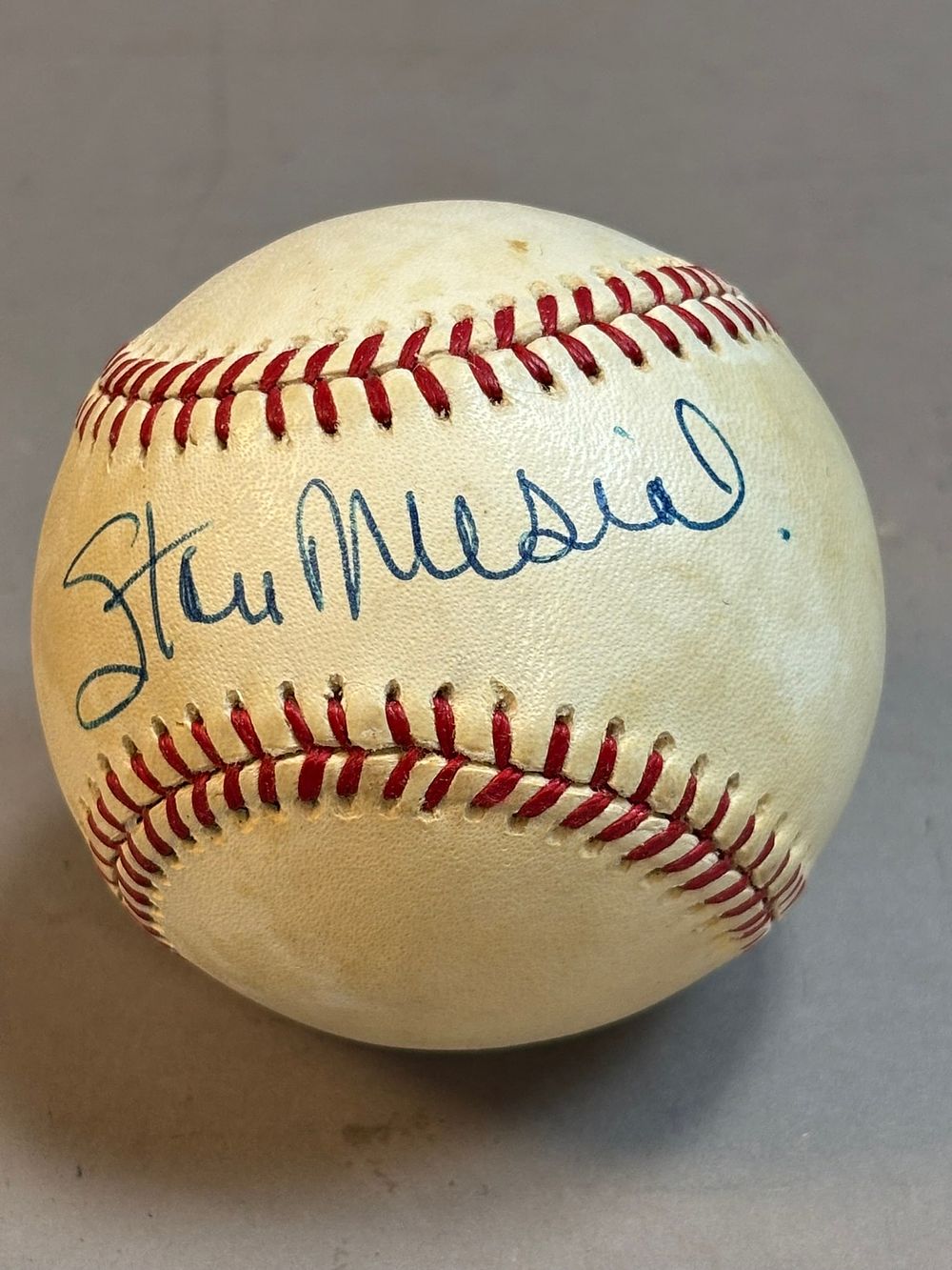 Lot 228: Stan Musial Single Signed Feeney Rawlings Ball