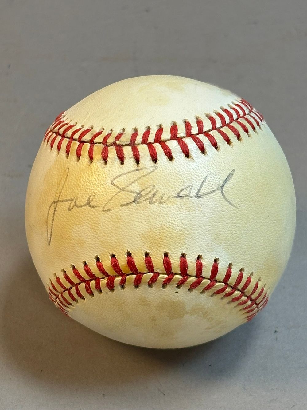 Lot 236: Joe Sewell Rawlings Brown Haiti Signed Baseball