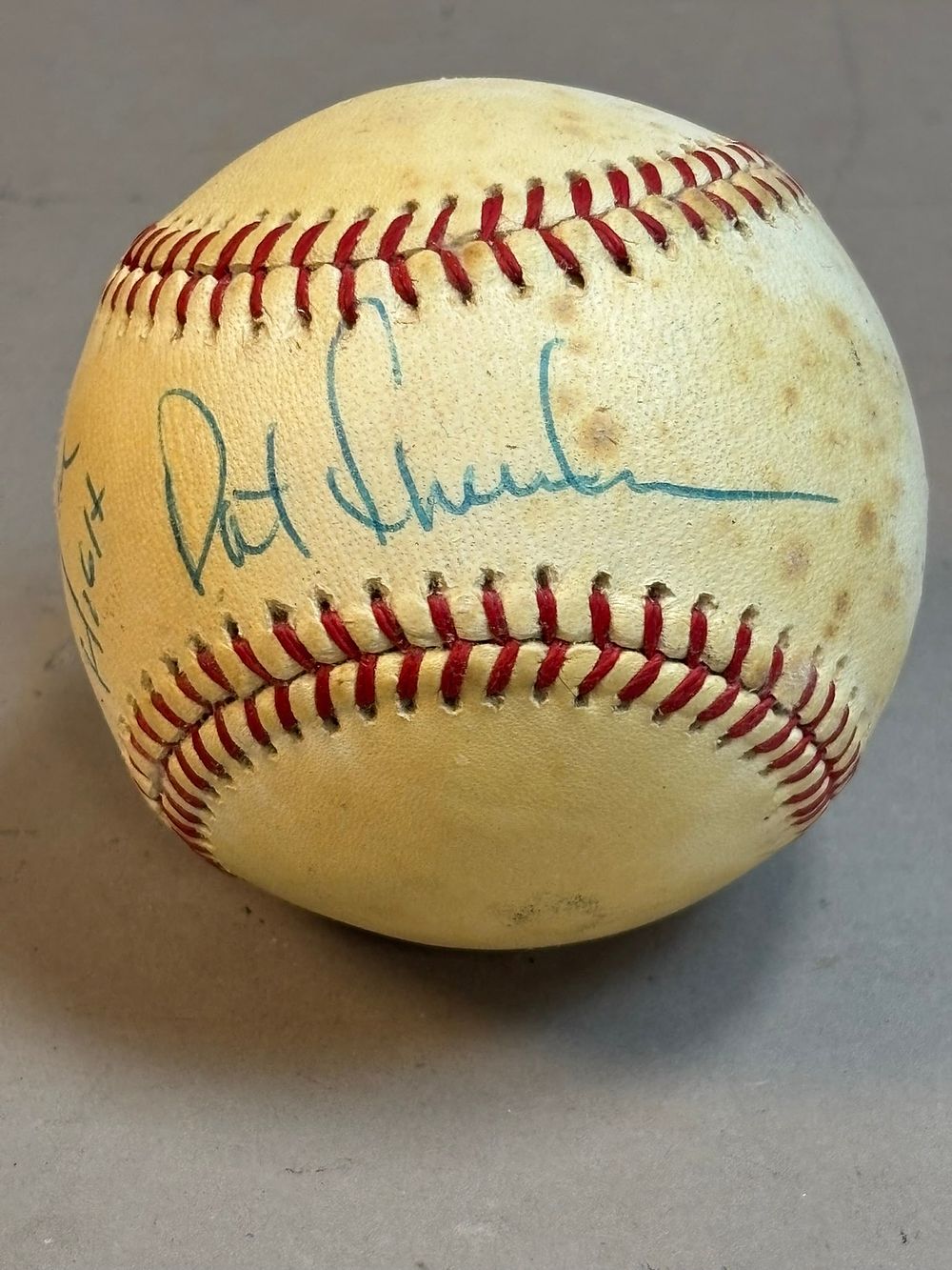 Lot 245: Pat Sheridan Detroit Tigers Signed Brown Ball