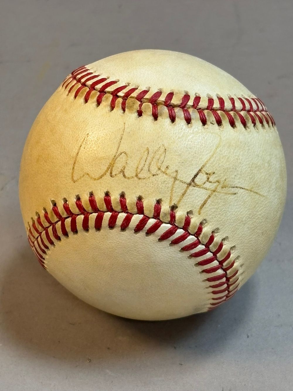 Lot 247: Wally Joyner Brown Rawlings Haiti Signed Baseball