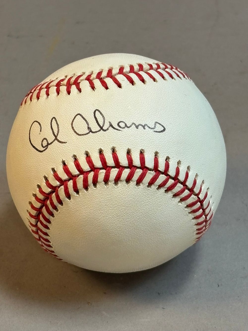 Lot 248: Cal Abrams Single Signed Brown RO-A Baseball