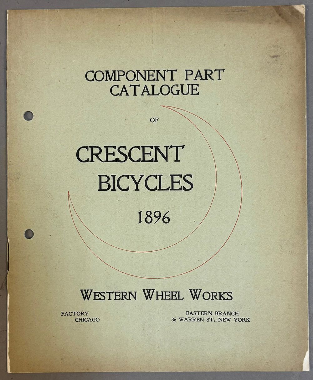 Lot 301: 1896 Crescent Bicycles Western Wheel Works Catalog