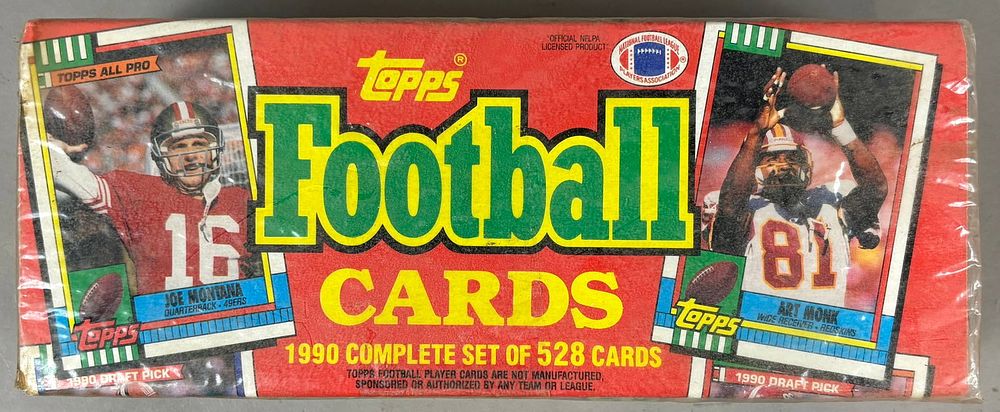 Lot 317: 1990 Topps Football Complete Set Sealed Cards MIP