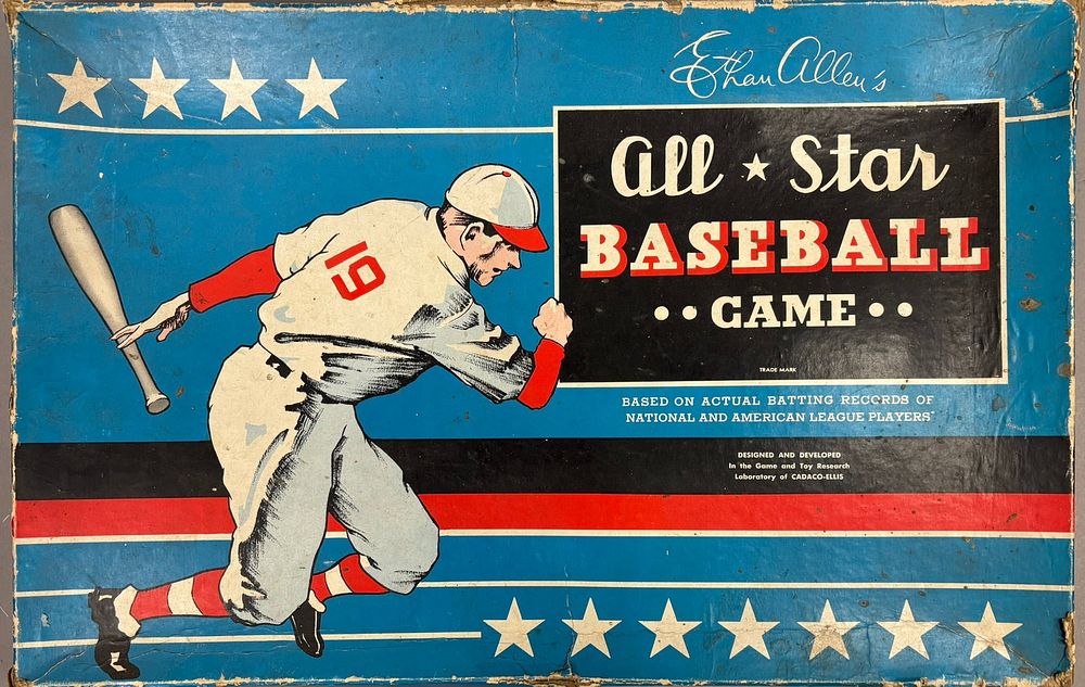Lot 319B: Ethan Allen's Original All Star Baseball Game Box