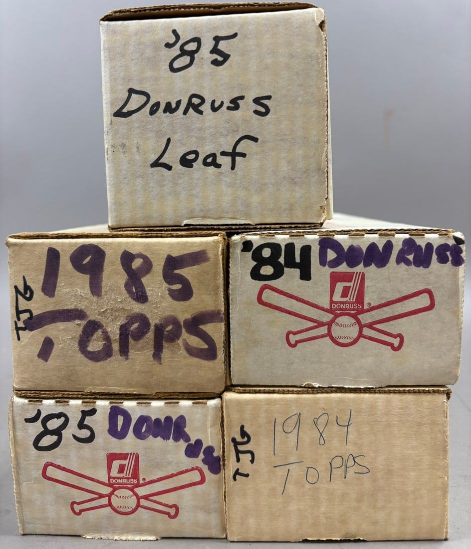 Lot 327: 1984 1985 Donruss & Topps Complete Sets
