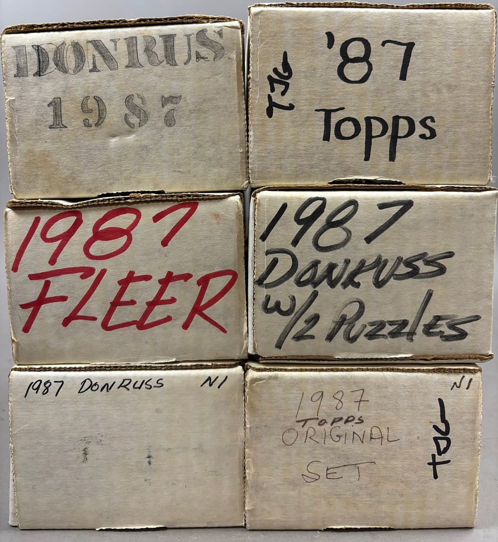 Lot 329: 1987 Topps Donruss Fleer Baseball Card Set Lot