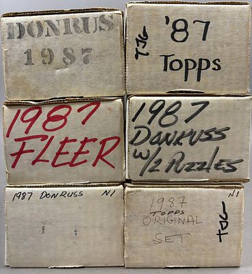 1987 Topps Donruss Fleer Baseball Card Set Lot. PLEASE SEE ALL PHOTOS AND USE THEM AS A BETTER 