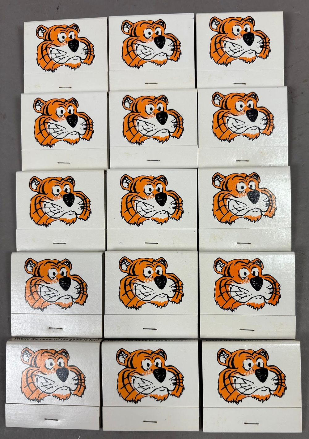 Lot 332: Lot 15 1970s Detroit Tigers Unused Matchbooks NOS