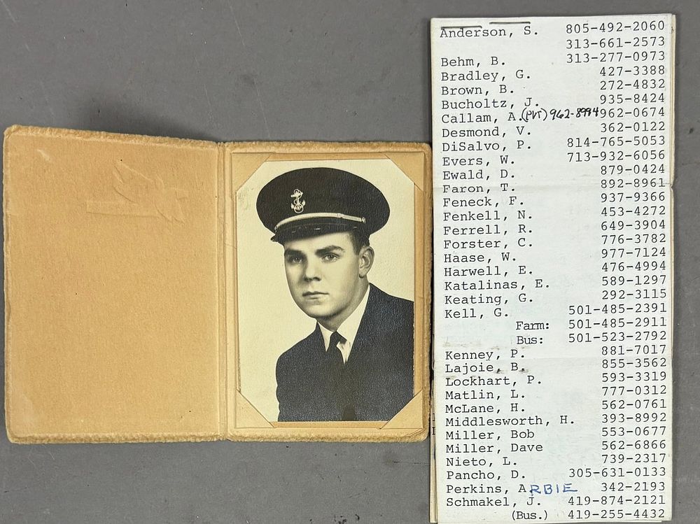 Lot 334: Jim Campbell Detroit Tigers WW2 Phot & Directory