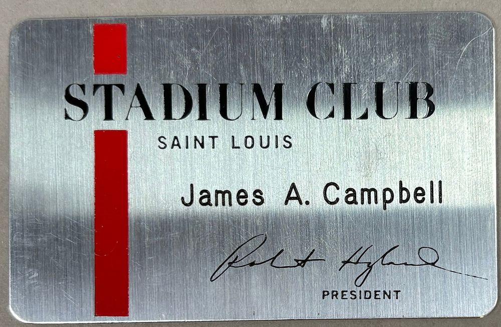 Lot 339: 60s Jim Campbell Tigers Cardinals Stadium VIP Pass