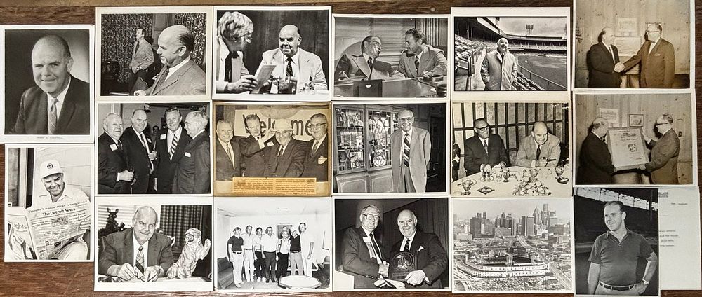 Lot 342: 17 Detroit TIgers Jim Campbell Type 1 Orig Photos