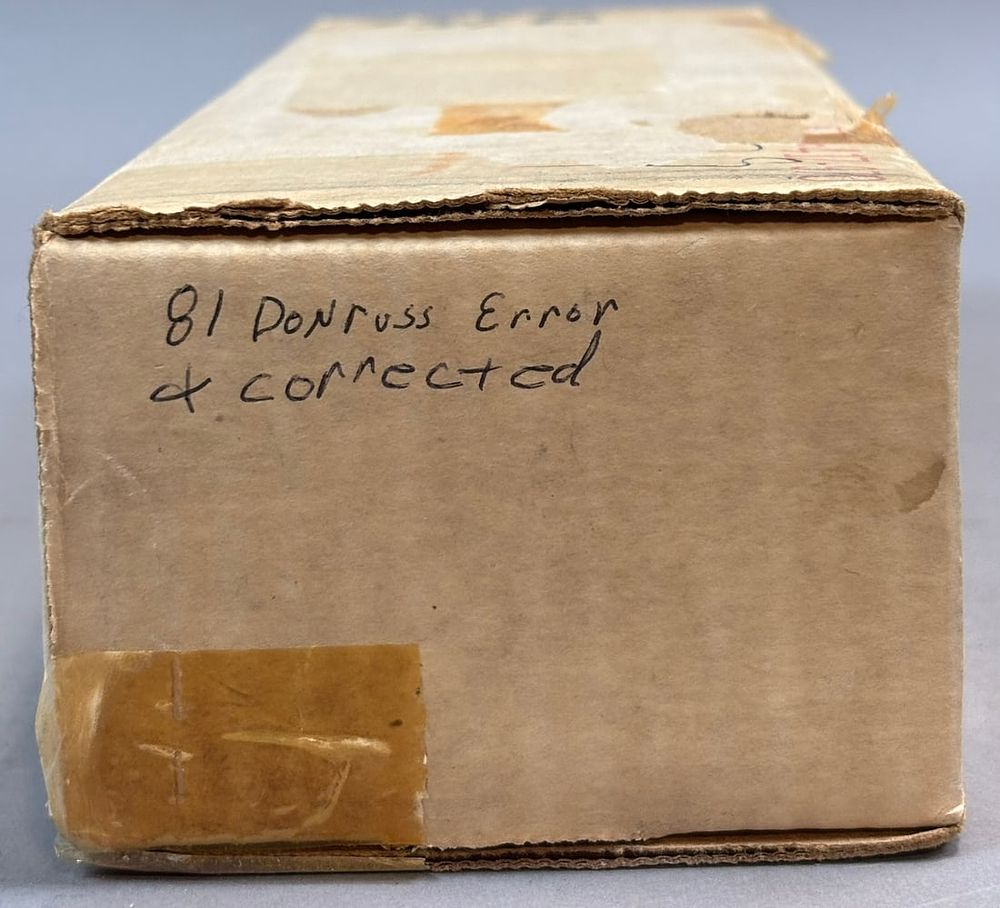 Lot 352: 1981 Donruss Baseball Complete Set + Error Cards