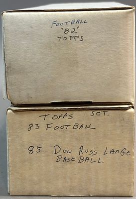 1982 Topps Football Set & Duplicates 1983 Topps. PLEASE SEE ALL PHOTOS AND USE THEM AS A BETTER 