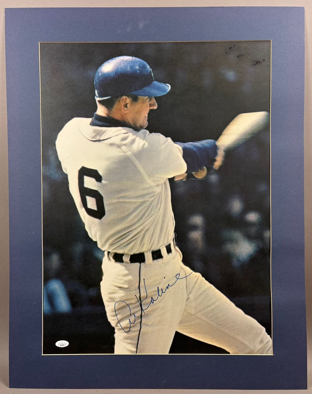 Lot 385: AL KALINE Signed 28x22 Detroit Tigers Photo
