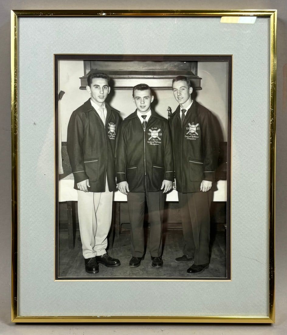 Lot 385B: 1951 Al Kaline City Champs Framed 13x11 Photo