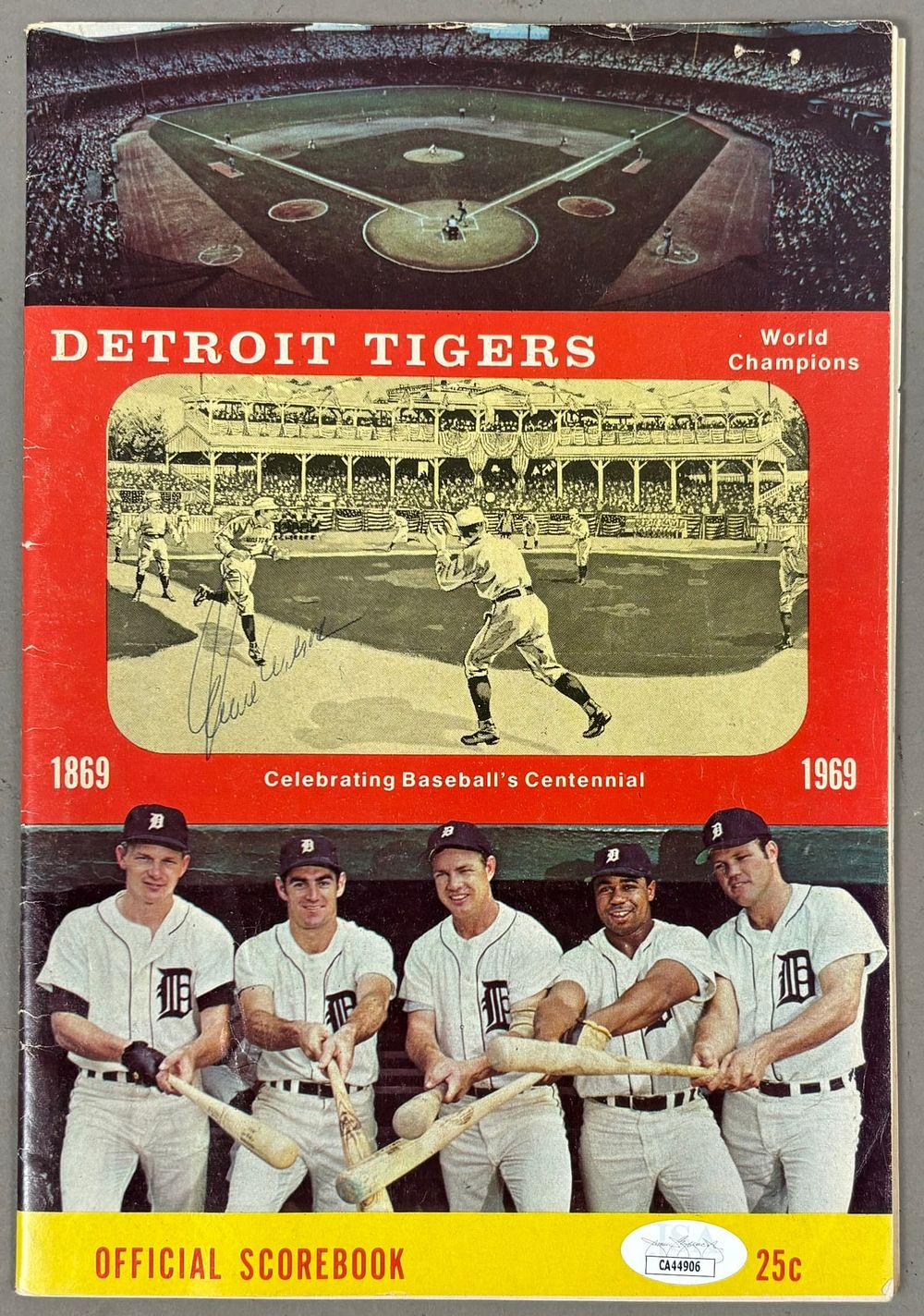 Lot 394: 1969 Detroit Tigers Signed Earl Wilson JSA Book