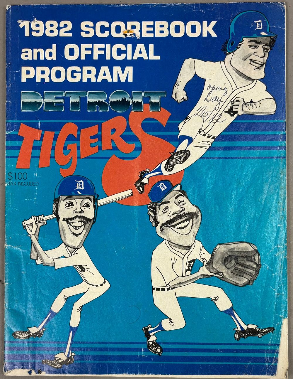 Lot 396: 1982 Detroit Tigers Auto PROGRAM Gossage Nettles