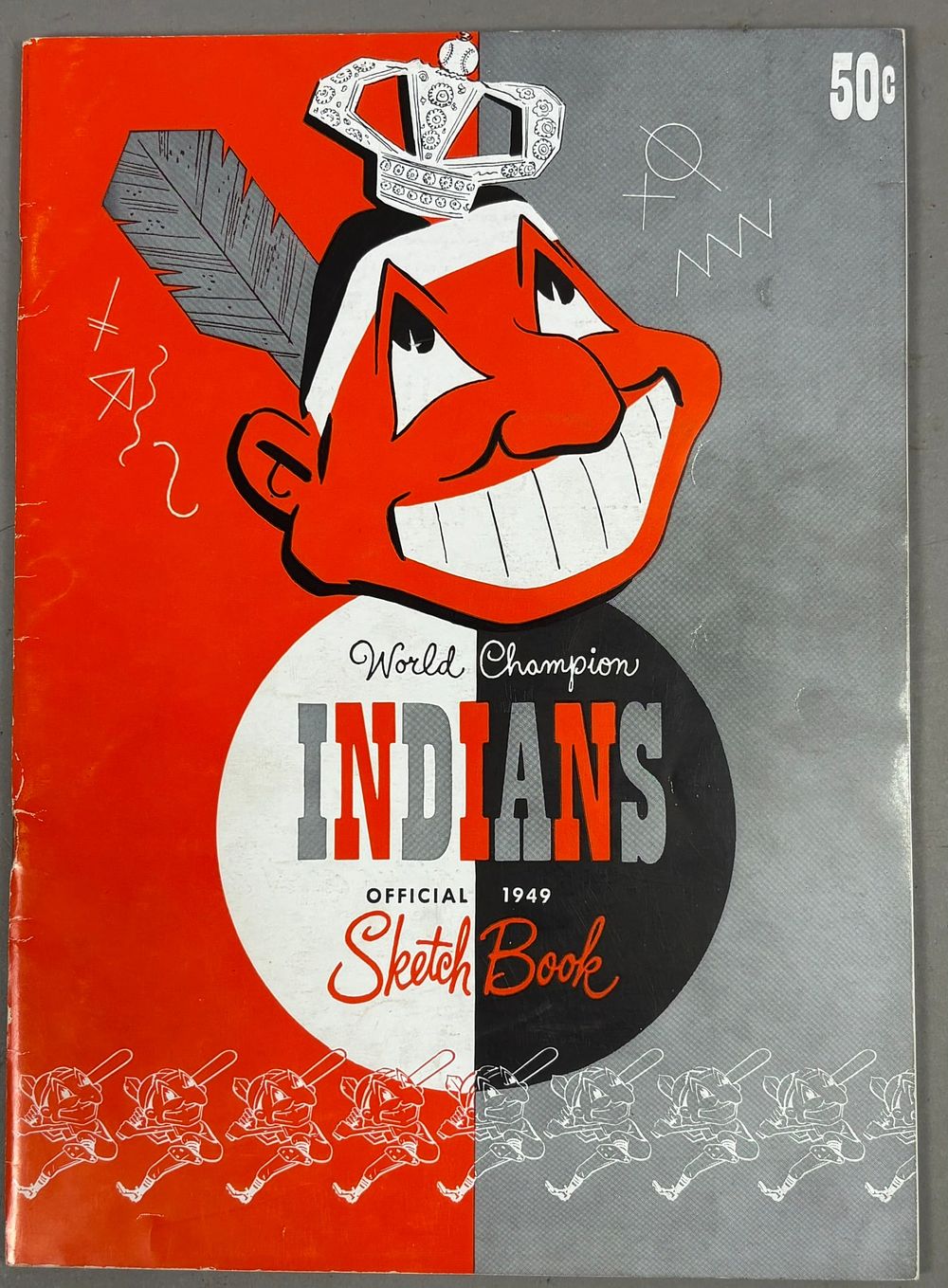 Lot 397: 1949 World Champion Cleveland Indians Sketch Book