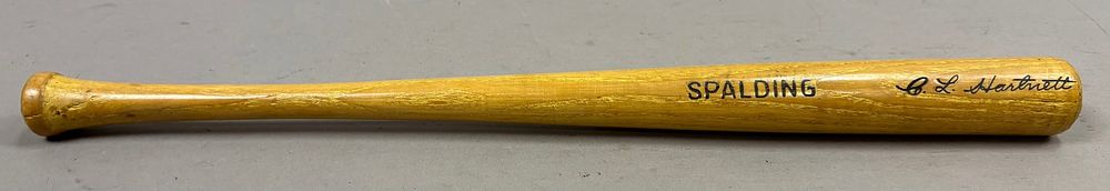 Lot 418: Antique Spalding 16" Gabby Hartnett Baseball Bat