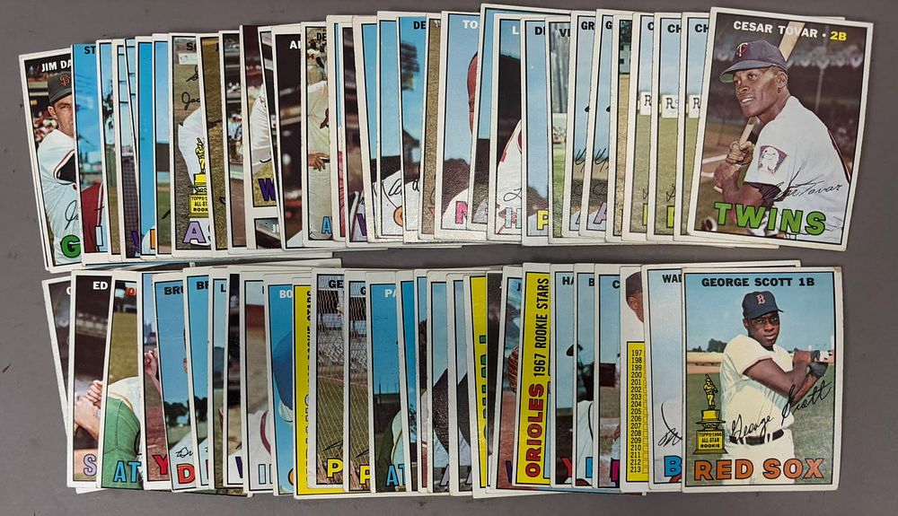 Lot 481: 60 Card Count 1967 Topps Baseball Card Lot