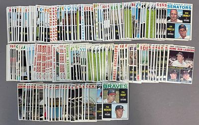 1964 Topps Partial Baseball Card Set Mantle Mays. GRADED ISA CARDS ARE AS FOLLOWS: #146 Tommy 