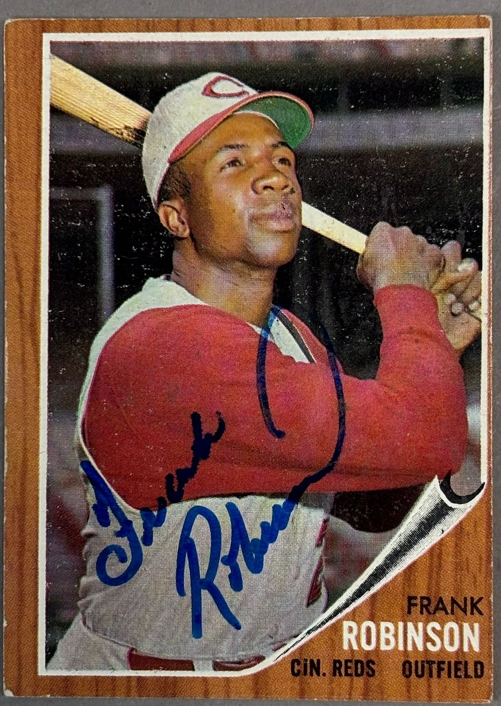 Lot 491: Frank Robinson 1962 Topps Signed Autograph Card #3