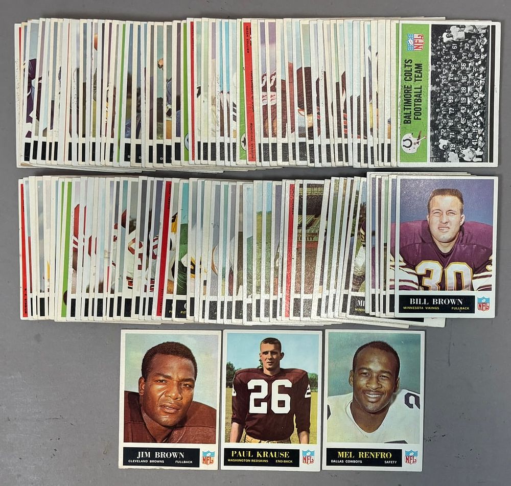 Lot 495: 1965 Philadelphia Football Card Partial Set KRAUSE