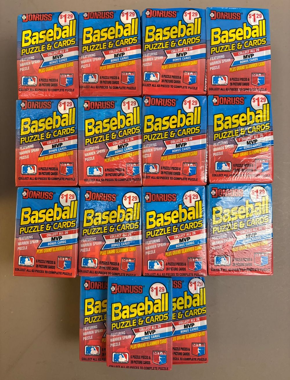 Lot 512B: 69 Sealed Packs 1989 Donruss Wax Packs