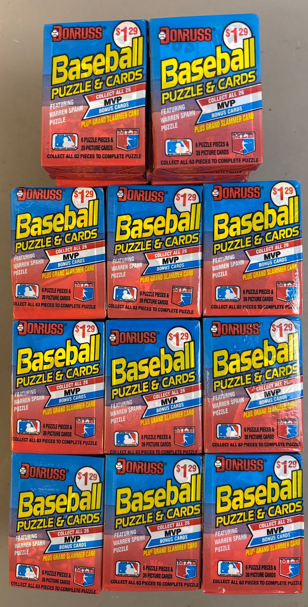 Lot 512C: Lot 70 1989 Donruss Wax Packs Baseball Cards