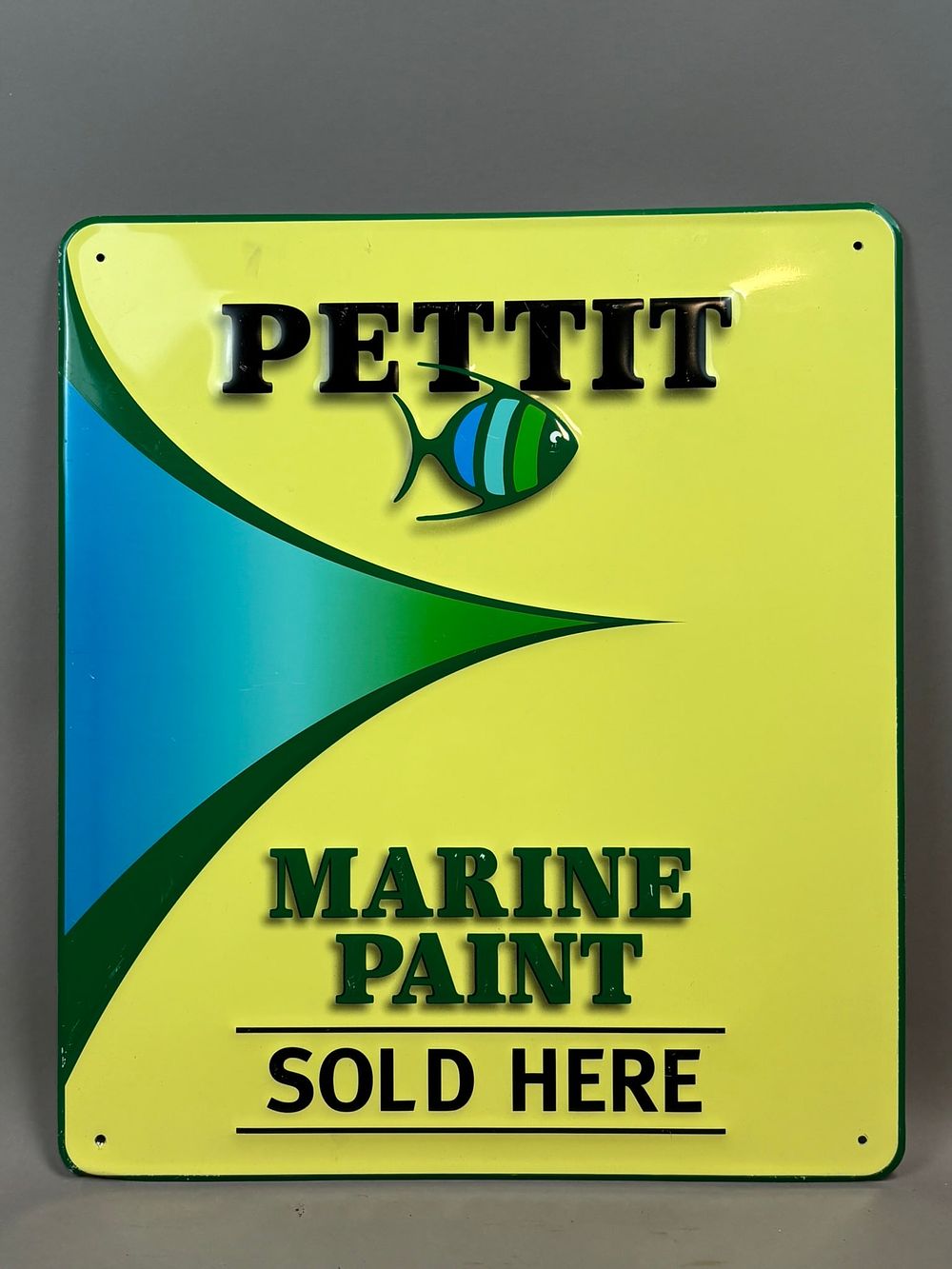 Lot 4B: Pettit Marine Paint SST Tin Embossed Advertising Sign