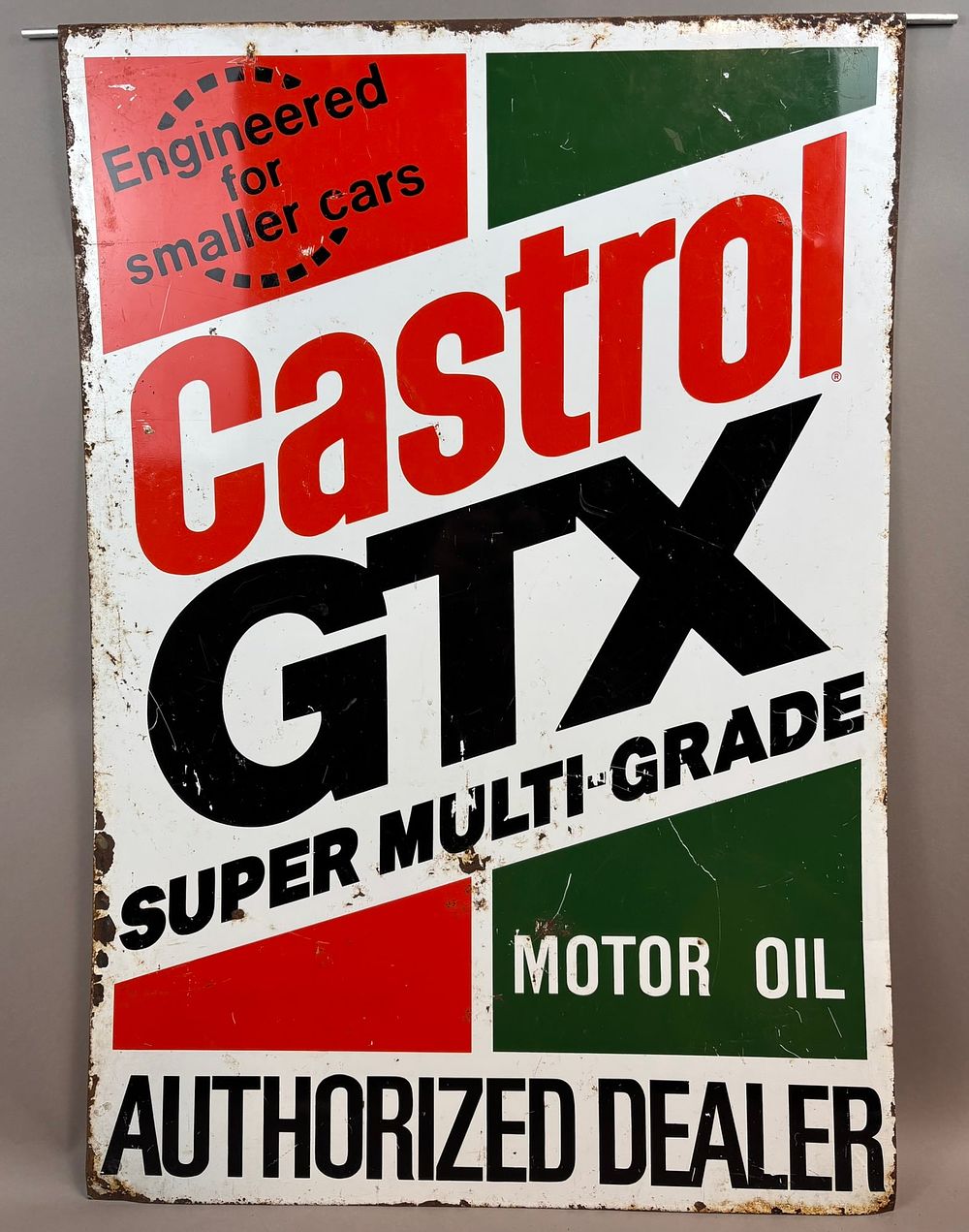 Lot 28B: Castrol GTX DST Authorized Dealer Tin Metal Hanging Sign