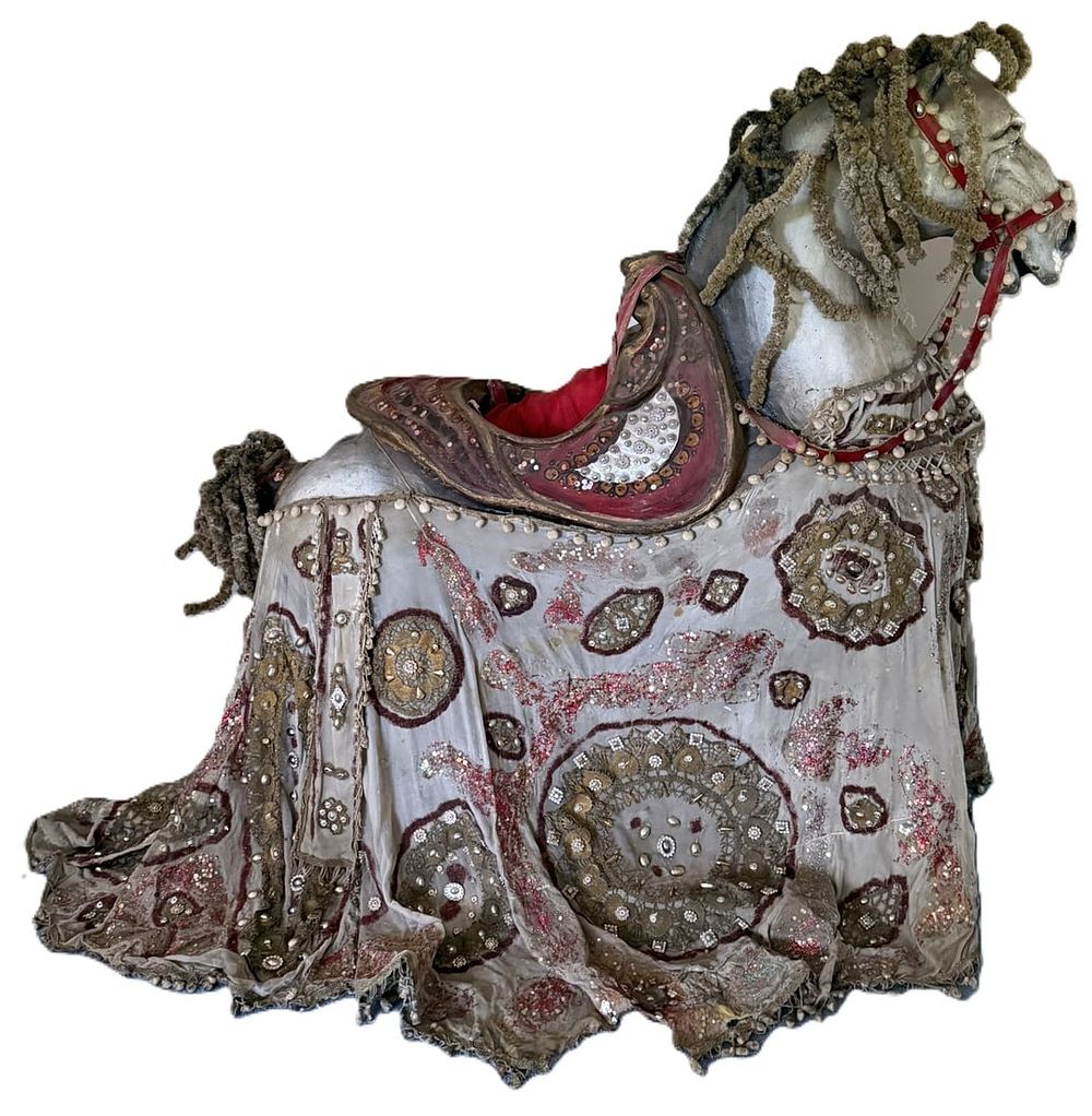 Lot 375B: 50s Mardi Gras Parade Horse Costume New Orleans