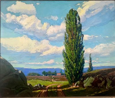 Harry William Powers (American 1880 - 1957) Oil on Canvas.Titled "Midsummer on Cape Ann" circa 1950.