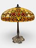 R. Williamson, Chicago, c. 1920's Leaded Glass Table Lamp. R. Williamson, Chicago, c. 1920's Image - 1