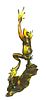 Nano Lopez Bronze tree sculpture Frog -Sticky Wall Climber-, 2006. Nano Lopez (Colombian Image - 3
