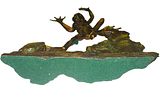 Nano Lopez Bronze tree sculpture Frog -Sticky Wall Climber-, 2006. Nano Lopez (Colombian Image - 7