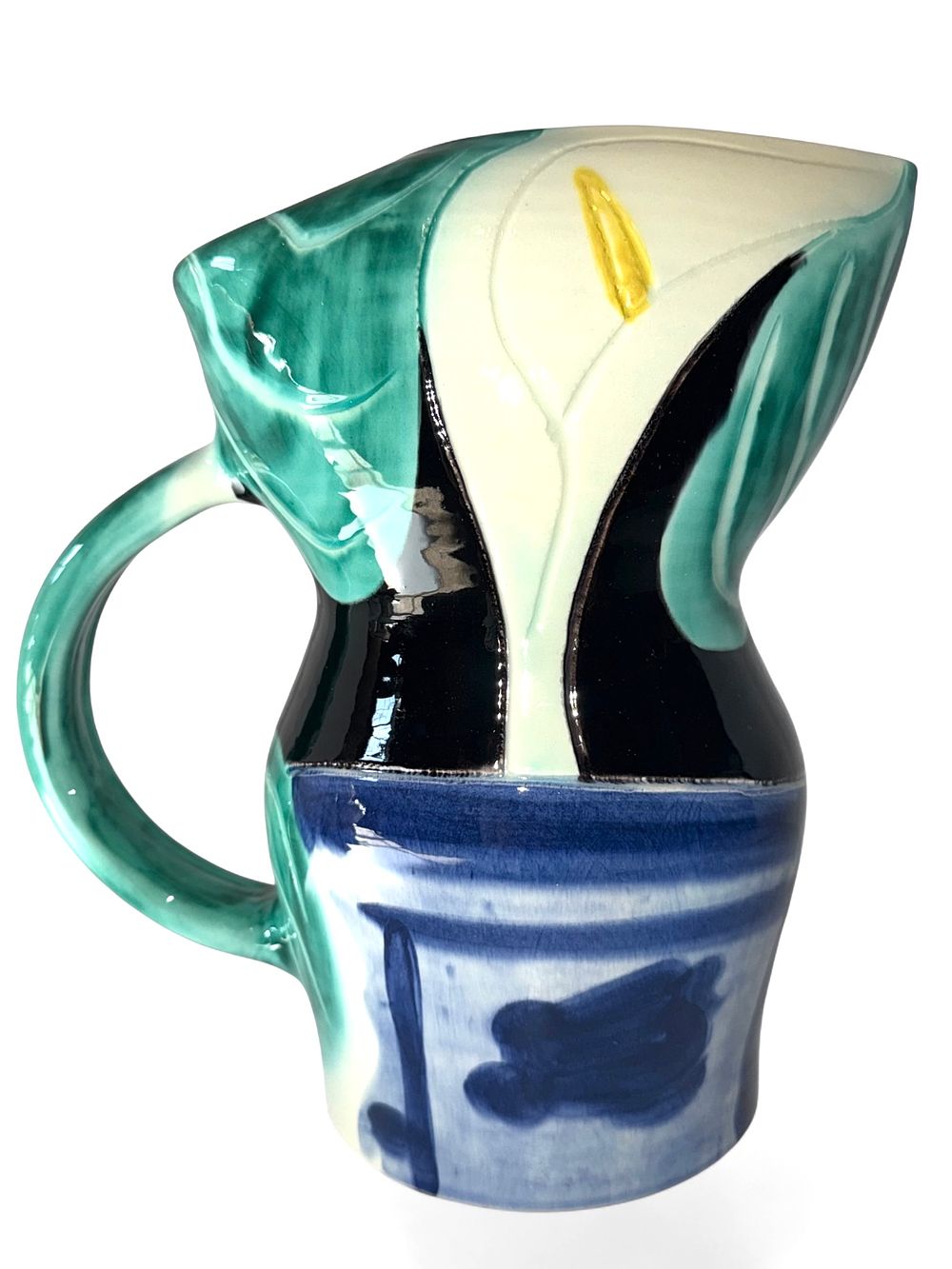 Pablo Ruiz Picasso -Madoura- Cubist Ceramic Vessel. Pablo Picasso (Spanish, b. Milago, Spain 