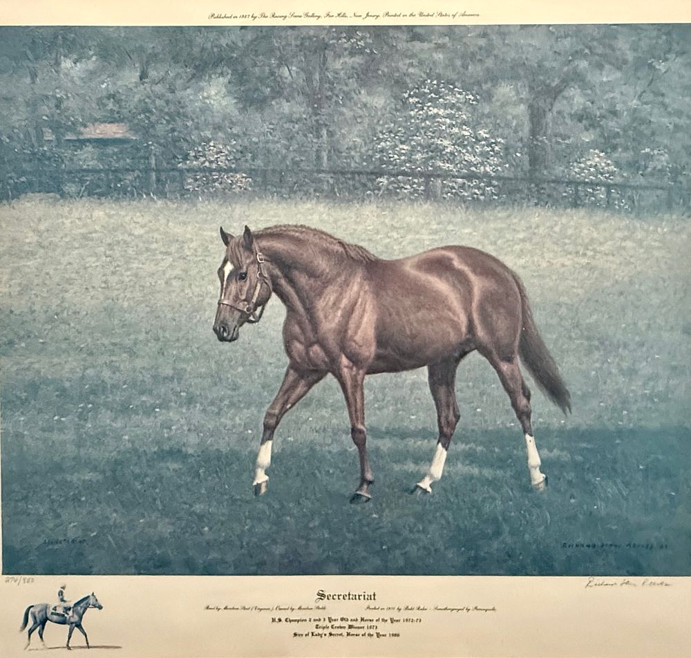 Richard Stone Reeves - Richard Stone Reeves (American, 20th C) -Secretariat- Limited Edition Print 
