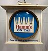 Excellent, HAMMS BEER "Dominator" c. 1950's/1960's, revolving advertising clock. Crisp colorful Image - 3