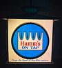 Excellent, HAMMS BEER "Dominator" c. 1950's/1960's, revolving advertising clock. Crisp colorful Image - 10