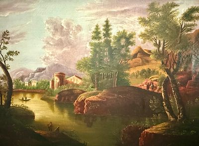 Thomas Chambers - Oil on Canvas, Hudson River school, West Point on the Hudson River, Thomas Chambers. 