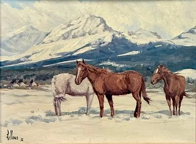 Fred Fellows (B. 1934). Fred Fellows 
Oil on board 
Signed Fellows CA, 
l/l 
Dimensions: Framed 