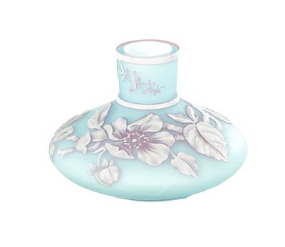 ATTRIBUTED TO THOMAS WEBB &amp; SONS A LATE 19TH CENTURY MINIATURE STOURBRIDGE CAMEO GLASS POSY 