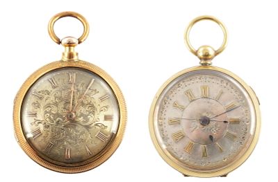 EDWARD MARTIN, LONDON. A GEORGE III GILT PAIR CASED VERGE POCKET WATCH, the outer case with