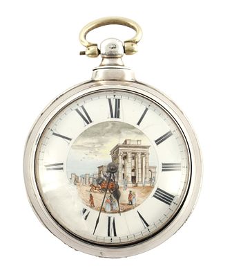 DEL VECCHIO & DOTTI, WELLINGTON. A GEORGE III SILVER PAIR CASED POCKET WATCH. DEL VECCHIO &